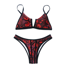 Load image into Gallery viewer, Lucia Two Piece "Red Rattlesnake"