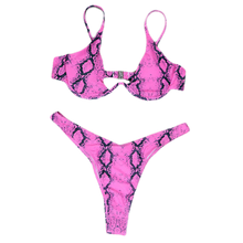 Load image into Gallery viewer, Topanga Two Piece "Pink Python"