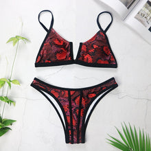 Load image into Gallery viewer, Lucia Two Piece "Red Rattlesnake"