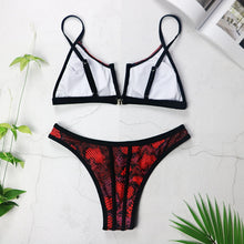 Load image into Gallery viewer, Lucia Two Piece "Red Rattlesnake"