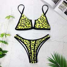 Load image into Gallery viewer, Lucia Two Piece "Yellow Cheetah"