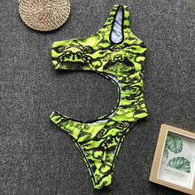 Load image into Gallery viewer, Tao Tankini "Lime Snakeskin"