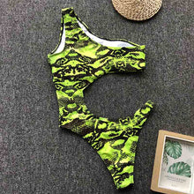 Load image into Gallery viewer, Tao Tankini "Lime Snakeskin"